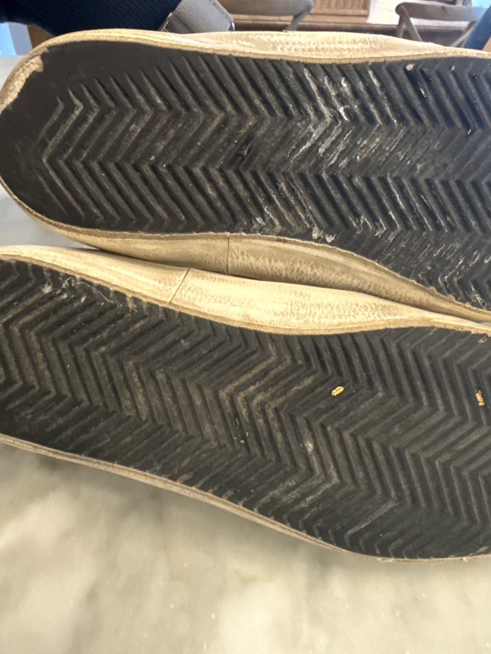 100% Authentic Golden Goose White, Gray and Yellow Sneakers w/ Yellow Laces - Picture 10 of 16